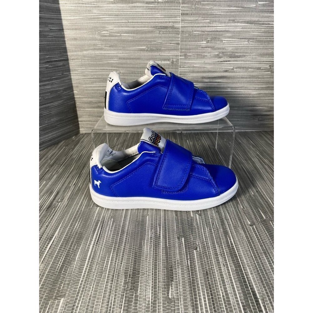 Goats Boy's Combo 573 Sneakers Shoes Blue Leather Hook & Loop 12.5‎ New
